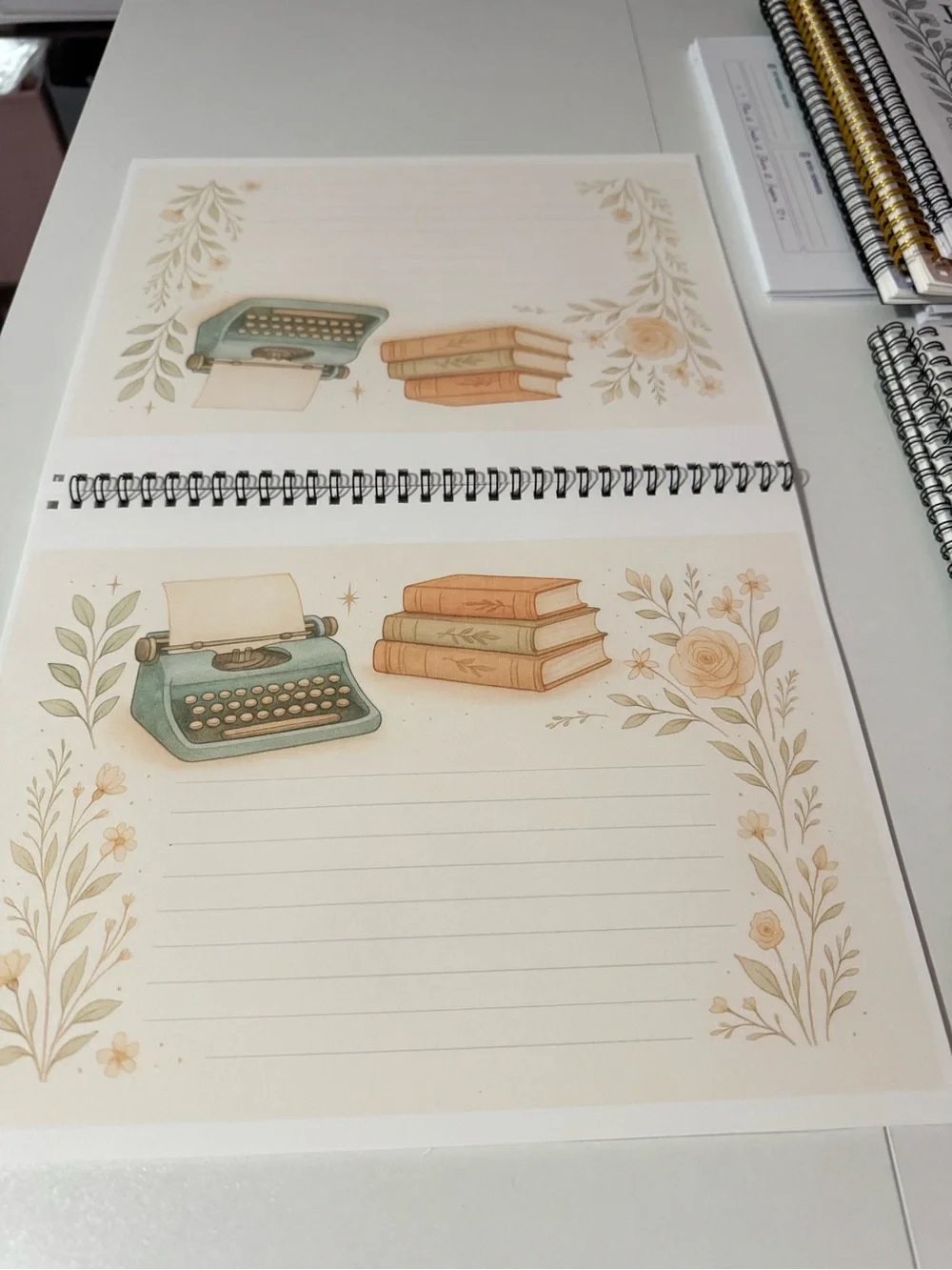 A Journal - Cream Floral Cover